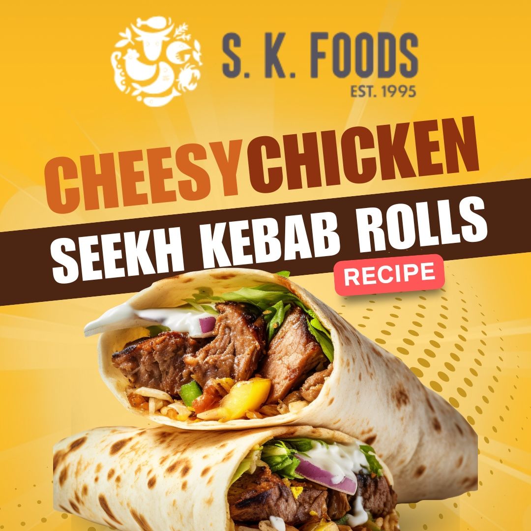 Chicken Seekh Kebab Rolls Recipe