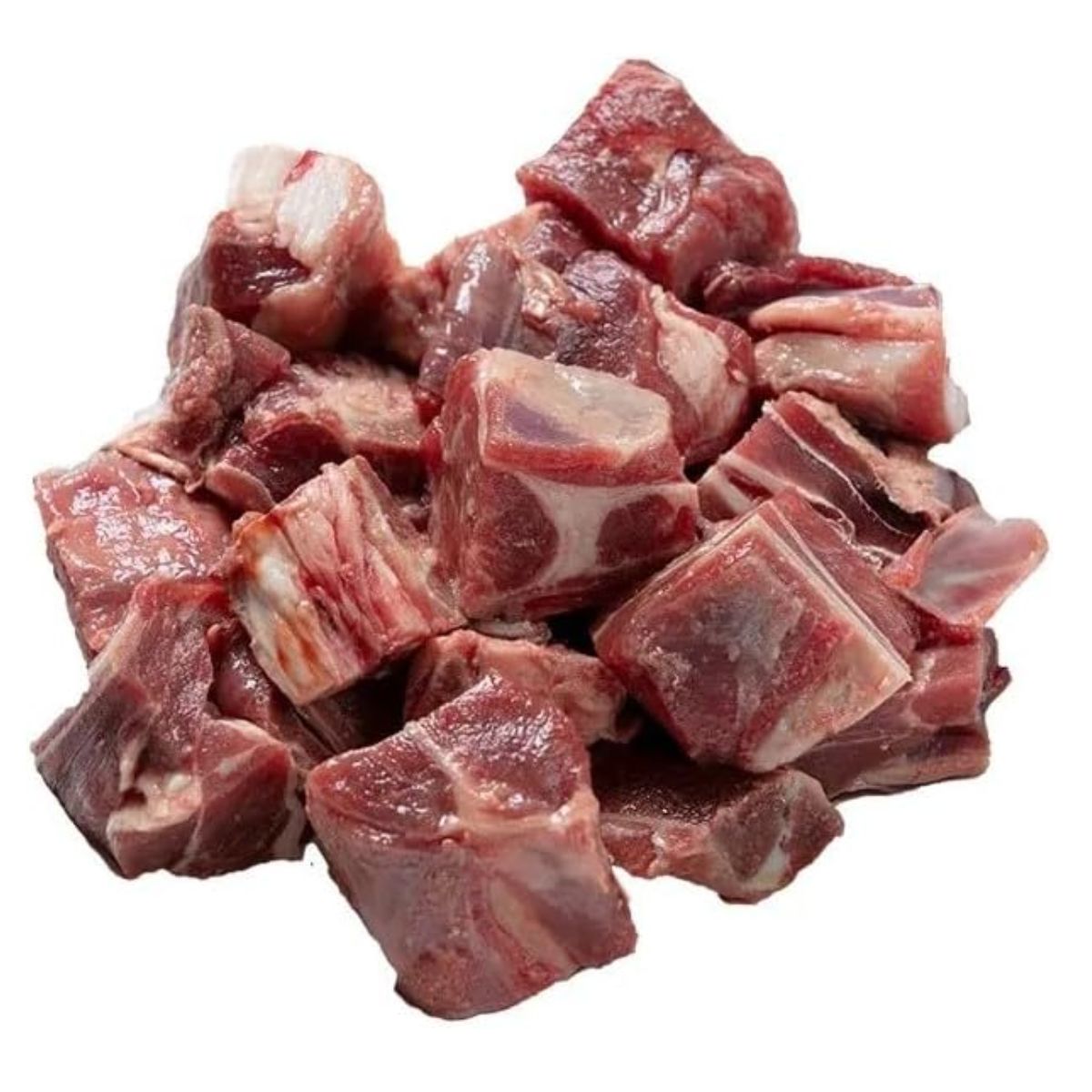 Fresh bone-in lamb pieces, perfect for traditional lamb curries and slow cooking