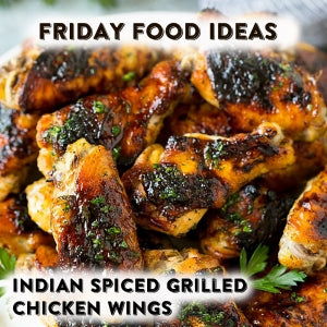 Indian Spiced Grilled Chicken Wings
