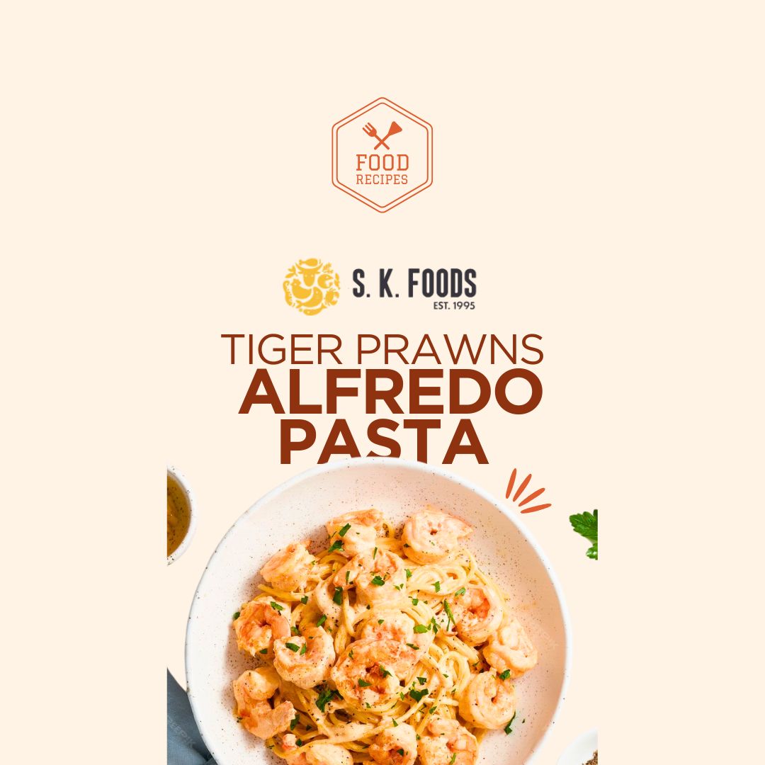 Tiger Prawn Alfredo Pasta Recipe