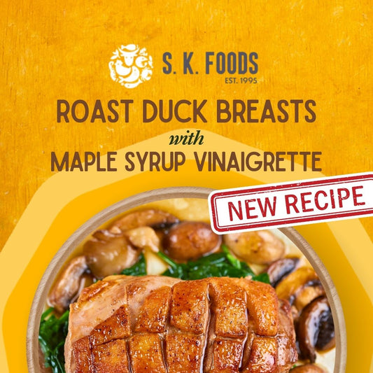 Roast Duck Breasts with Maple Syrup Vinaigrette Recipe