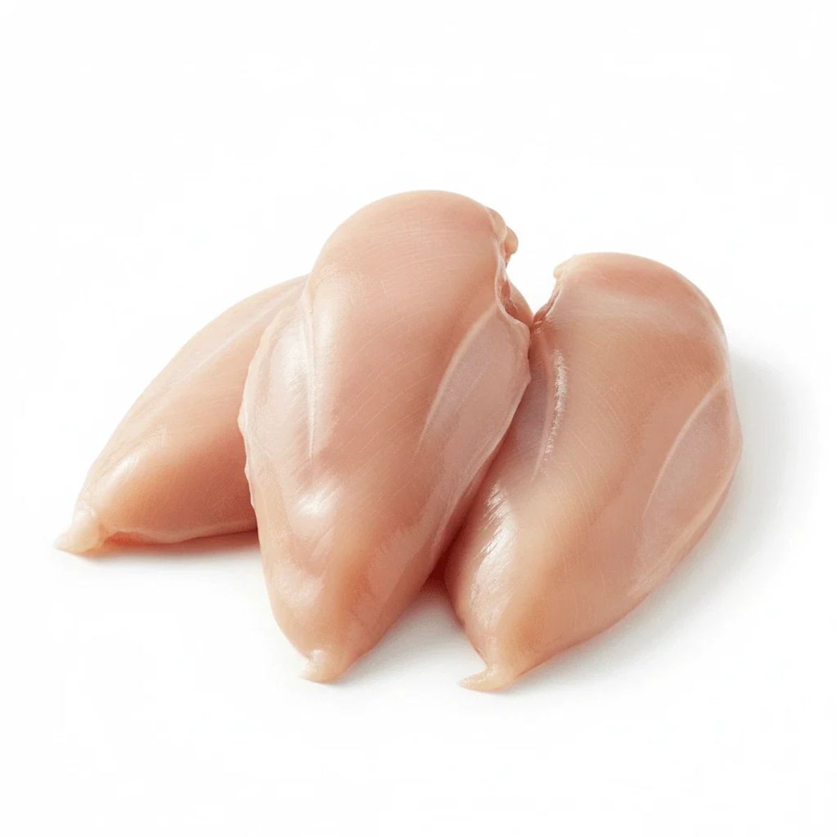 Raw chicken breast fillets