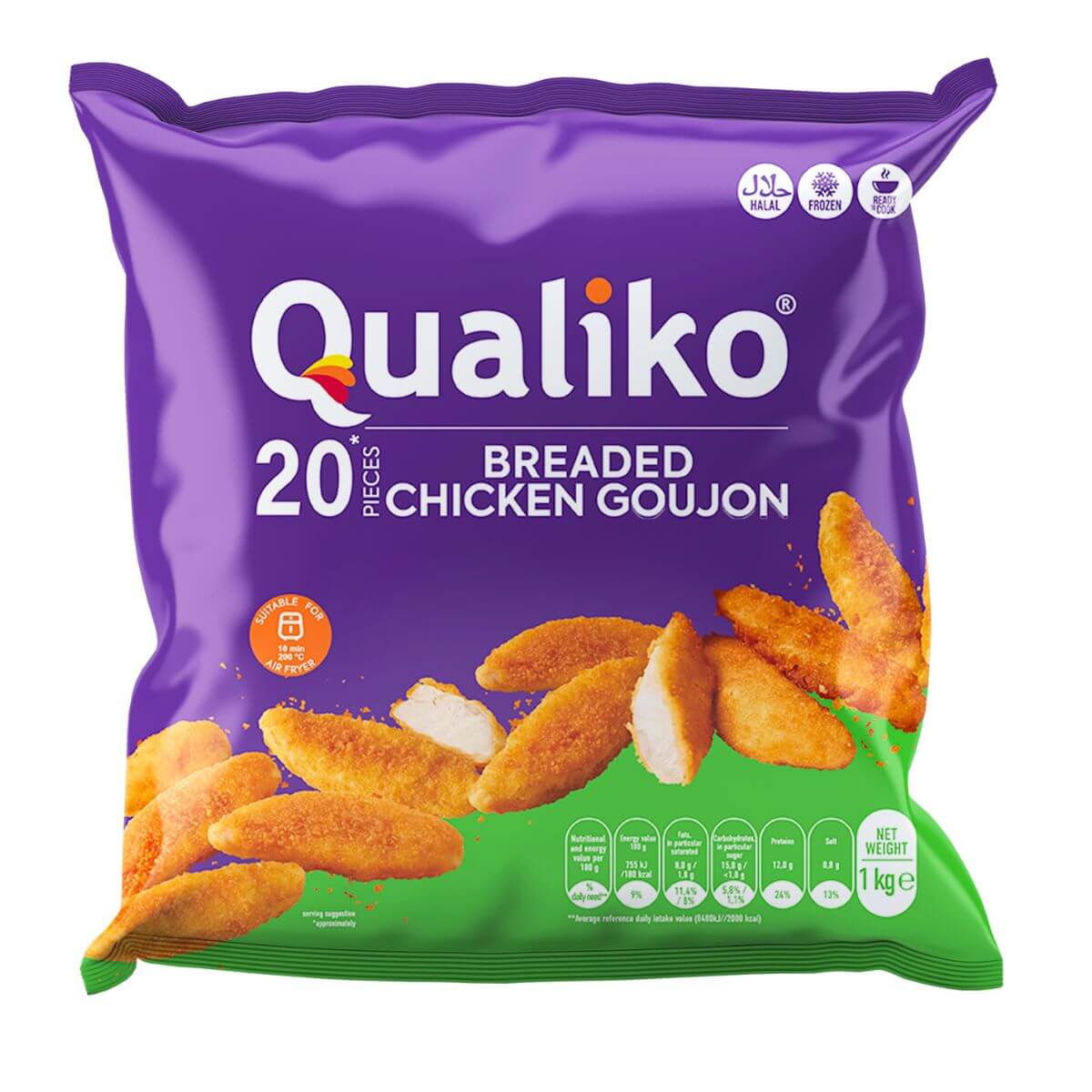 Qualiko Breaded Chicken Goujons – 1kg