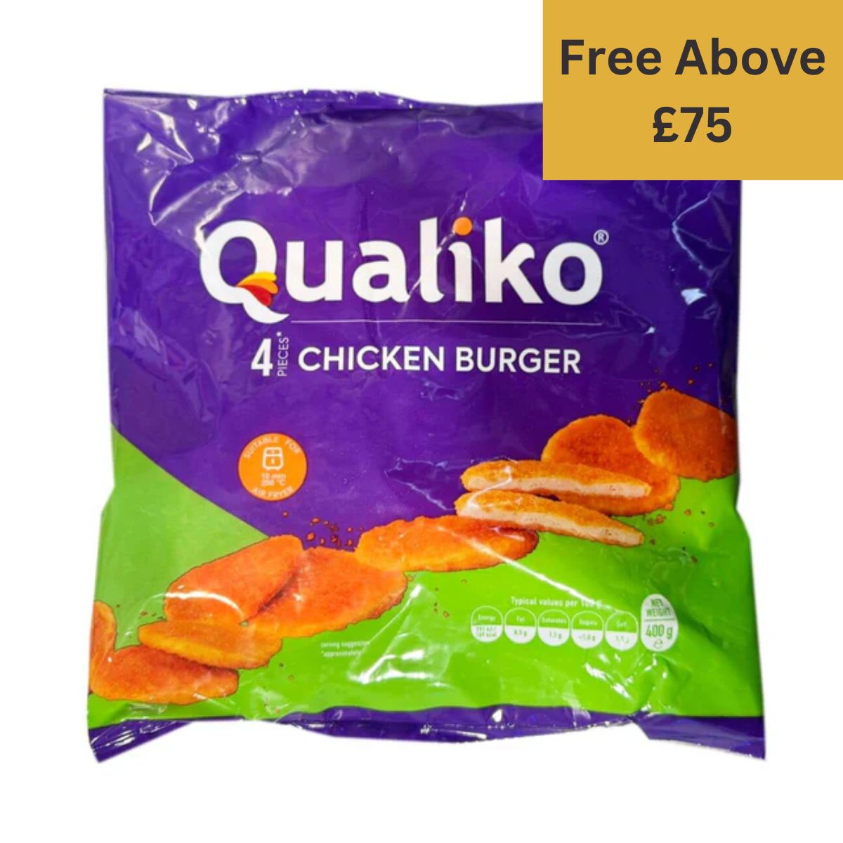 Qualiko Chicken Burgers – 400g