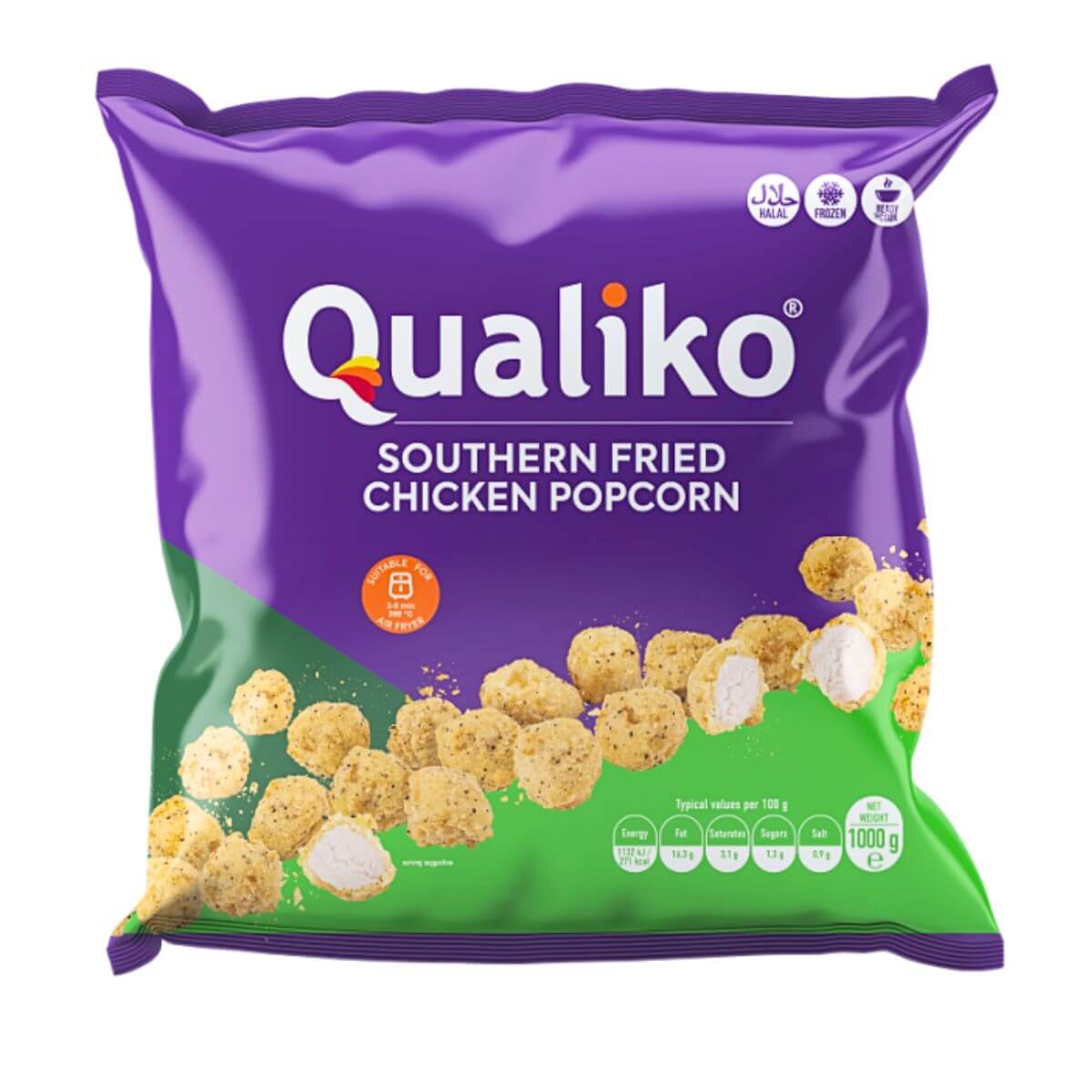 Qualiko Southern Fried Chicken Popcorn – 1kg