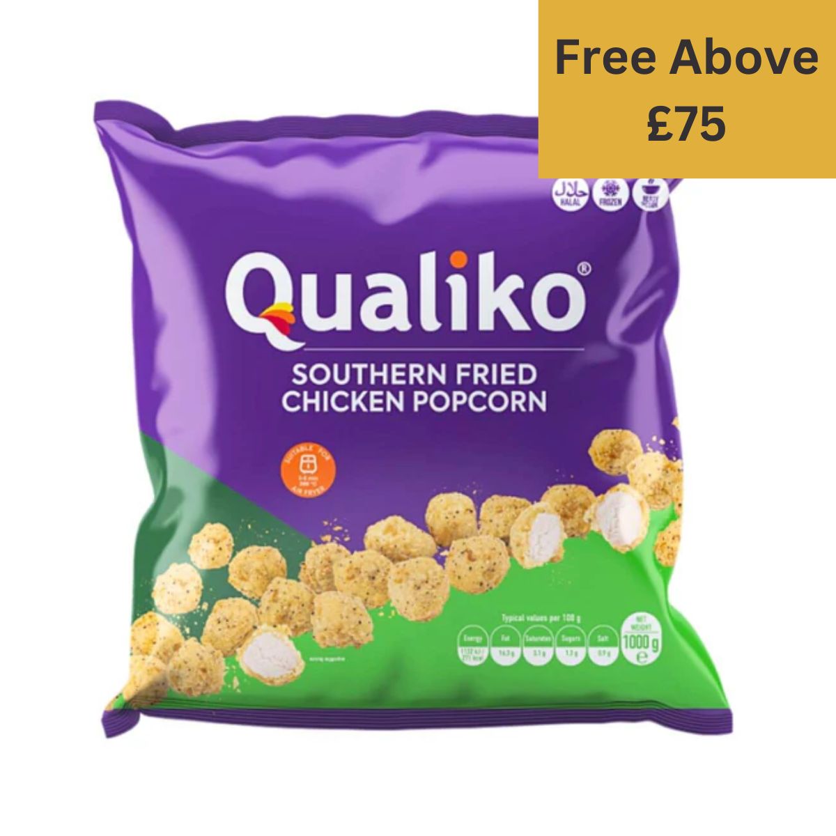 Qualiko Southern Fried Chicken Popcorn – 273g
